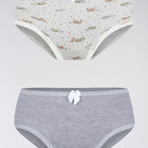 Calcinha Lobinha Estampada Algodão - Kit 2