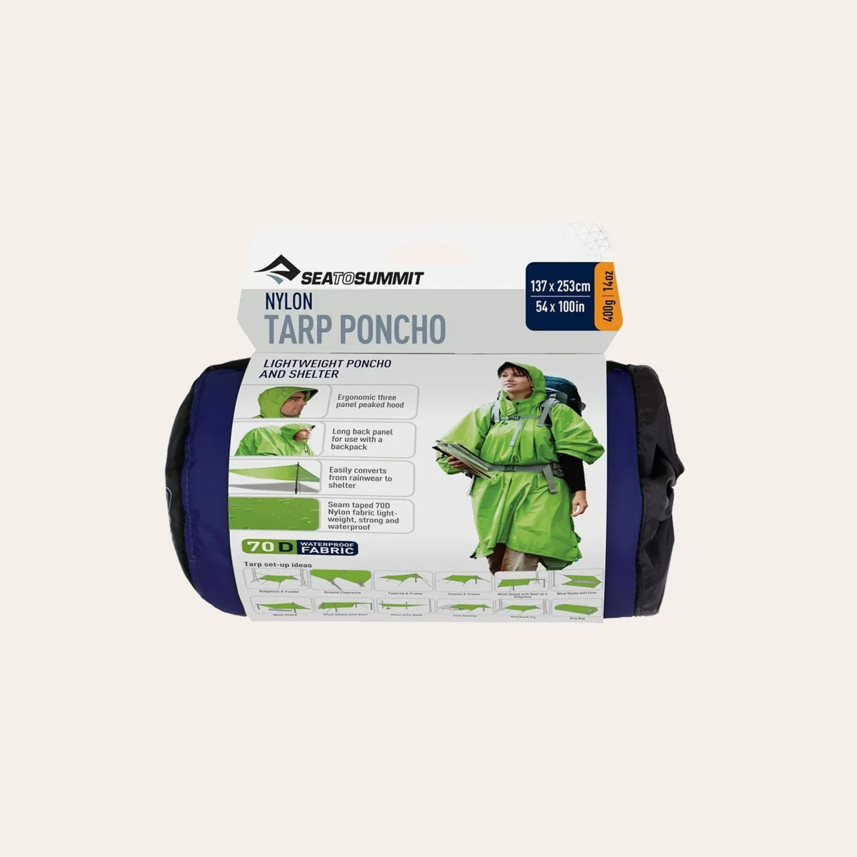 Sea to Summit Nylon Tarp Poncho - Image 2