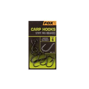 Anzol Fox Hooks para Carpa Stiff Rig Beaked 4