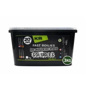 Boilies Solúvel Krom Quality KR600 Monster Crab 20mm 3KG