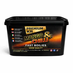 Boilies Solúvel Krom Quality Manga e Pimenta 16 mm 3KG