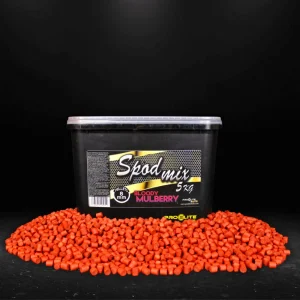 Cubo Pellets Spod Mix Pro Elite Baits Gold Bloody Mulberry 8mm 5kg