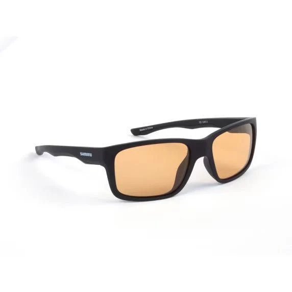 Óculos de sol polarizados Shimano Aspire Preto mate e amarelo