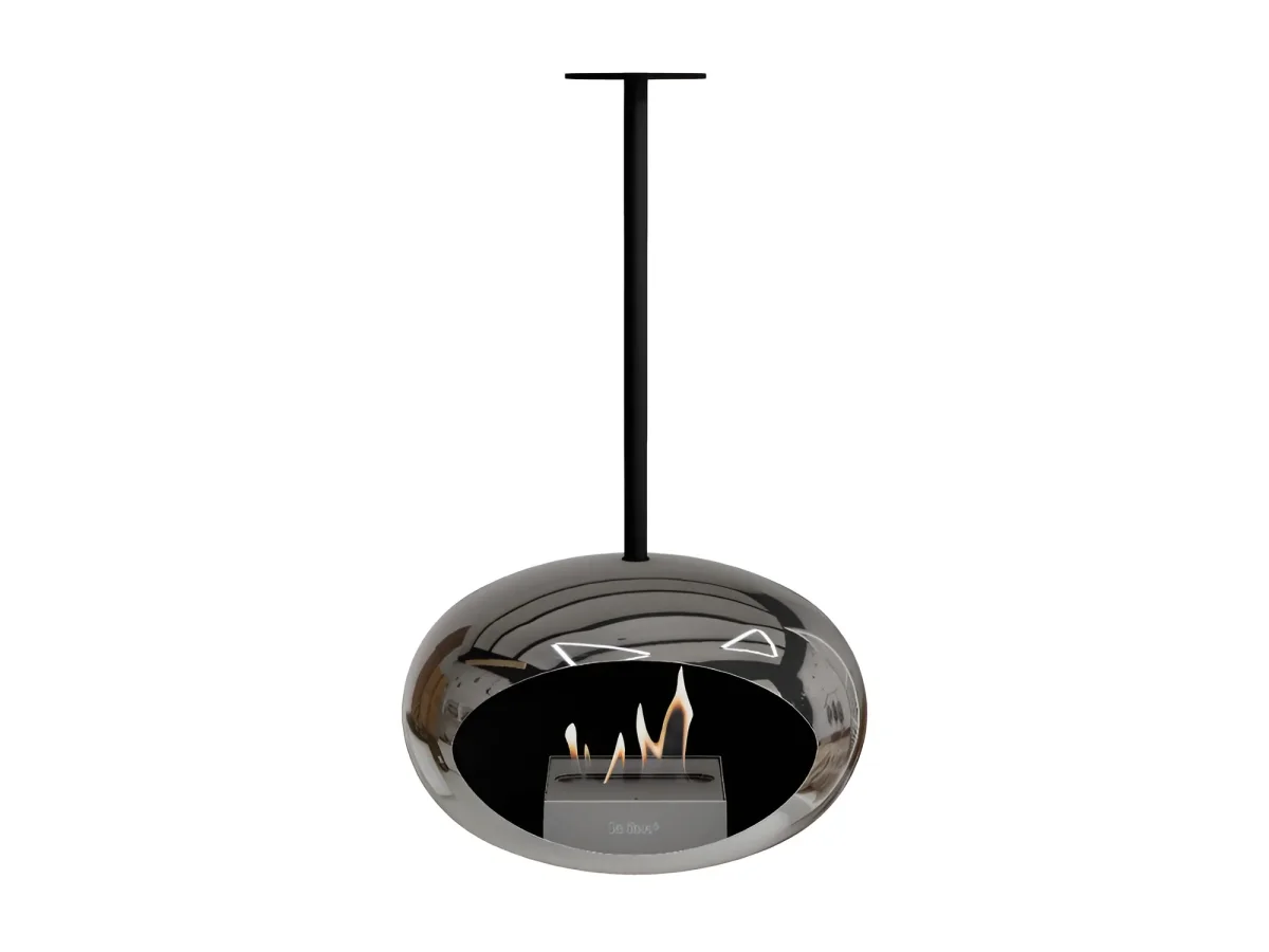 Lareira Bioetanol Suspensa Sky Chromed Silver - Image 3