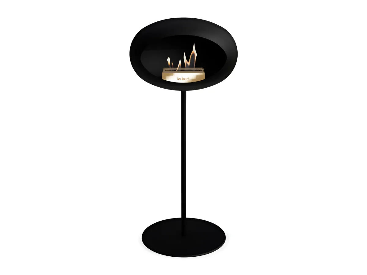 Lareira Bioetanol Ground Steel High Black