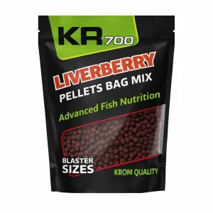 Misturar Pellets Krom Quality LiverBerry 4,5MM 800G