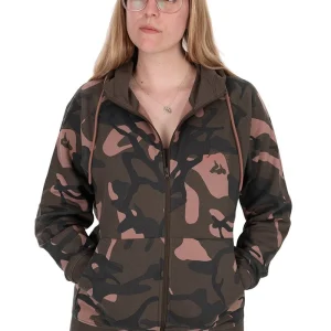 Moletom Fox Camo para mulheres com zíper